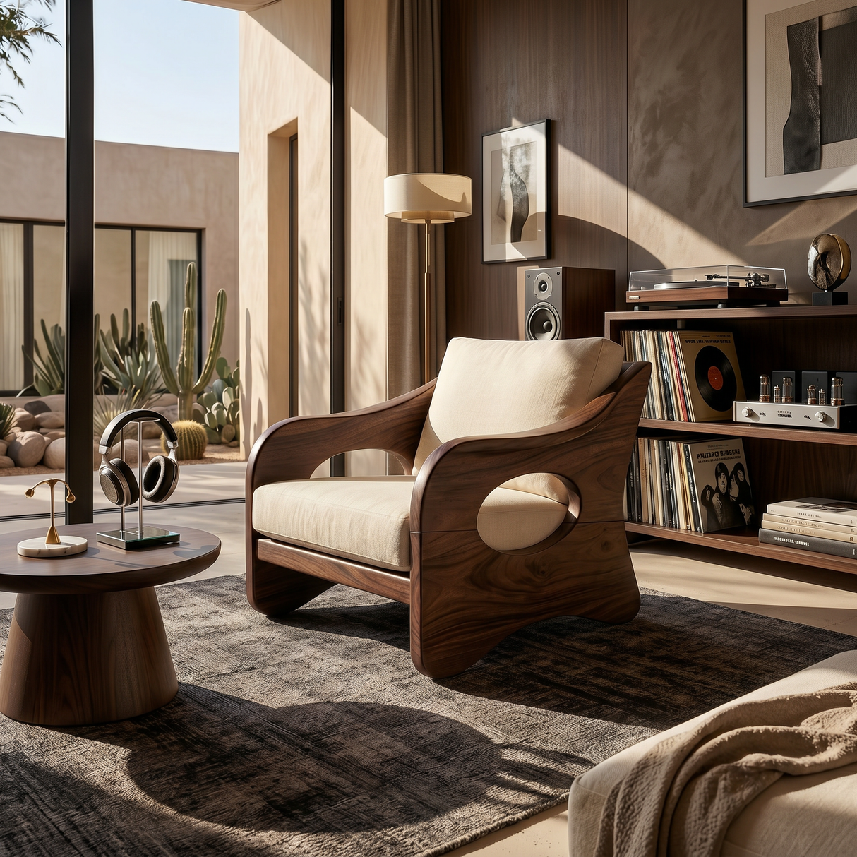 Contemporary Curved Armchair Executive Office Lounge