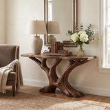 Contemporary Sculptural Console Table Modern Entryway
