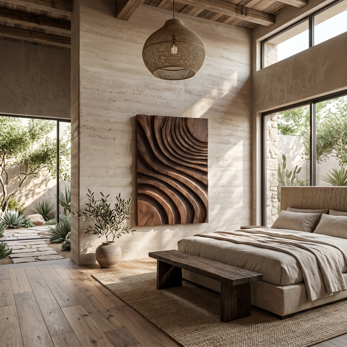 Modern Layered Flow Wall Art For Living Room