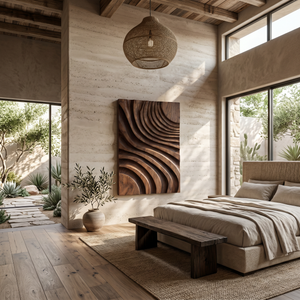 Modern Layered Flow Wall Art For Living Room