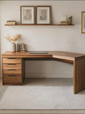 Modern L Shaped Desk For Workstation Or Office