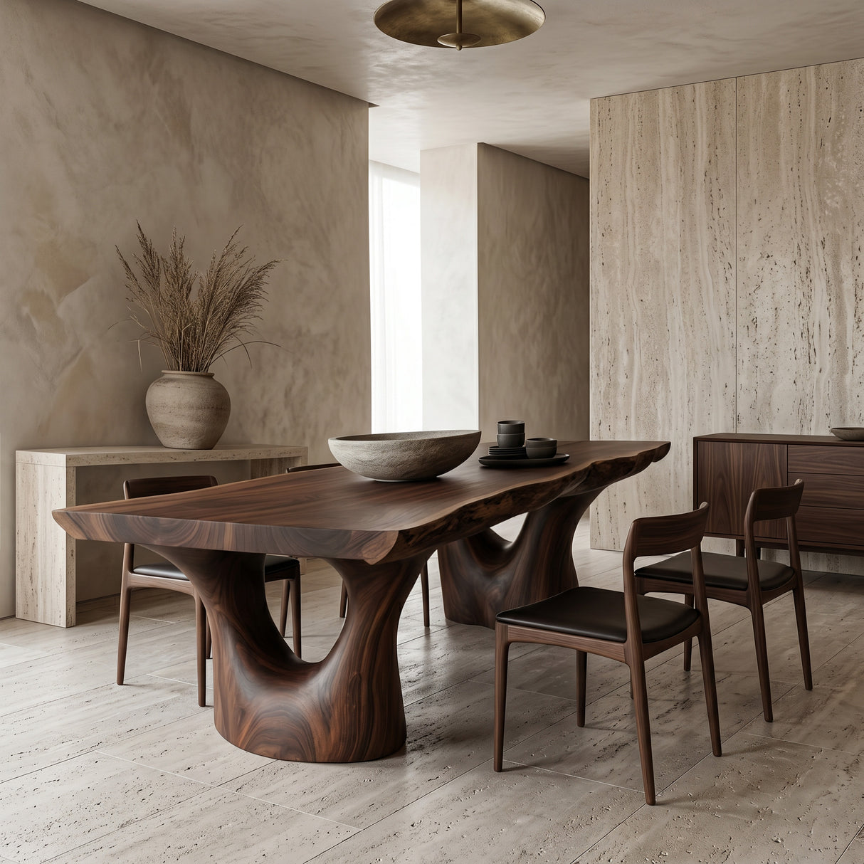 Elegant Sculptural Dining Table For Dining Room