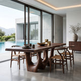 Rustic Sculptural Dining Table For Dining Room