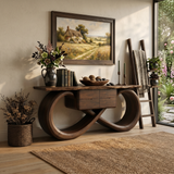 Organic Sculptural Console Table Contemporary Hallway