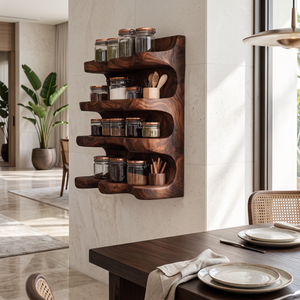 Handmade Spice Storage Rack Farmhouse Style For Kitchen