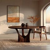 Modern Round Sculptural Dining Table For Kitchen Furniture