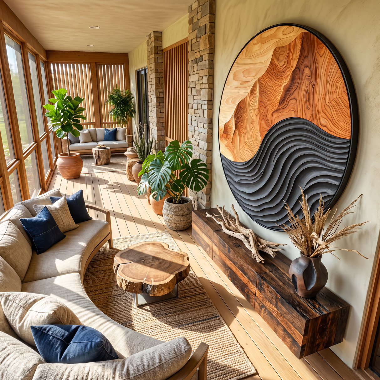 Mid Century Large Sculpture Wall For Entryway Inspiration