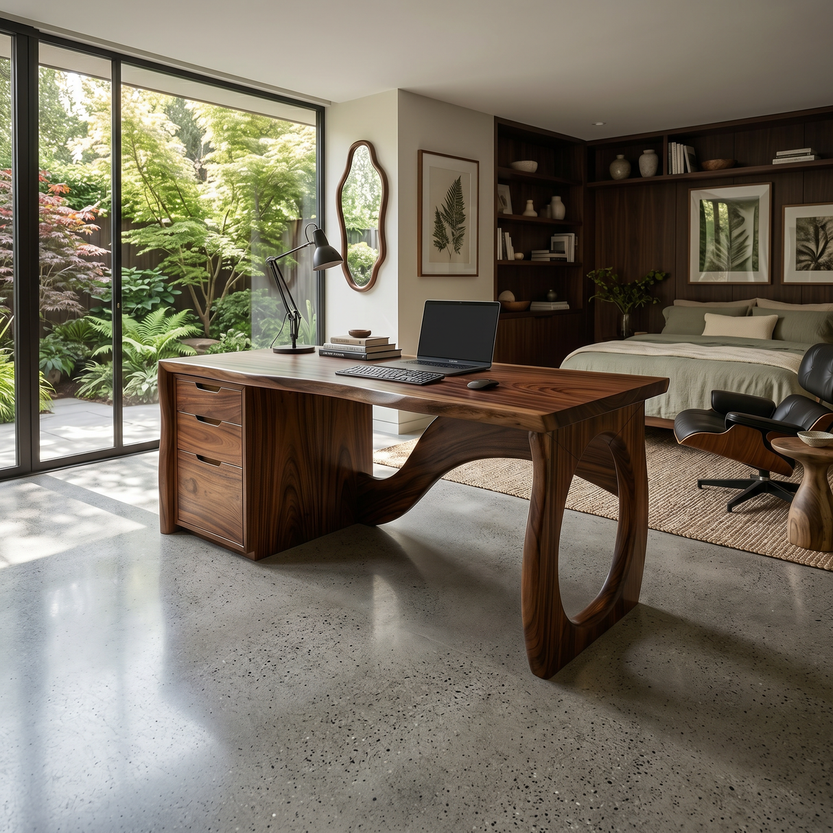 Contemporary Executive Desk Designer Workspace