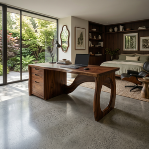 Contemporary Executive Desk Designer Workspace