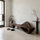 Luxury Curved Backrest Bench For Hallway