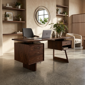 Minimalist Executive Desk Home Workspace