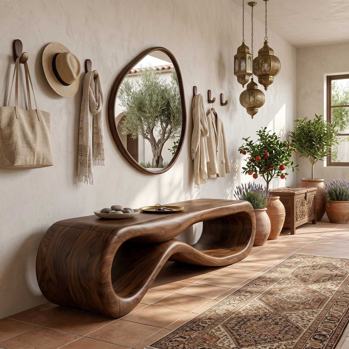 Organic Sculptural Bench Coastal Residence
