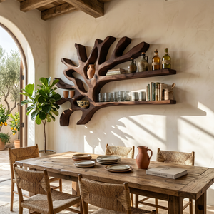 Industrial Wall Wine Rack For Entryway Beverage Arrangement Unit
