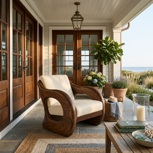 Futuristic Organic Lounge Chair for High-End Urban Residences