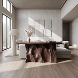 Minimalist Raw Edge Hall Table For Apartment Entryway Space