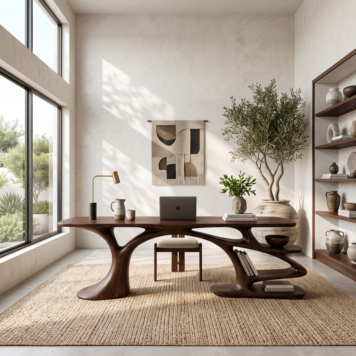 Contemporary Branch Base Writing Desk Home Office