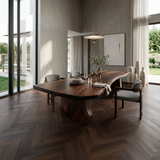 Contemporary Sculpted Base Dining Table For Modern Dining Interior