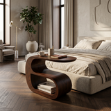 Scandinavian Organic End Table For Modern Living Space