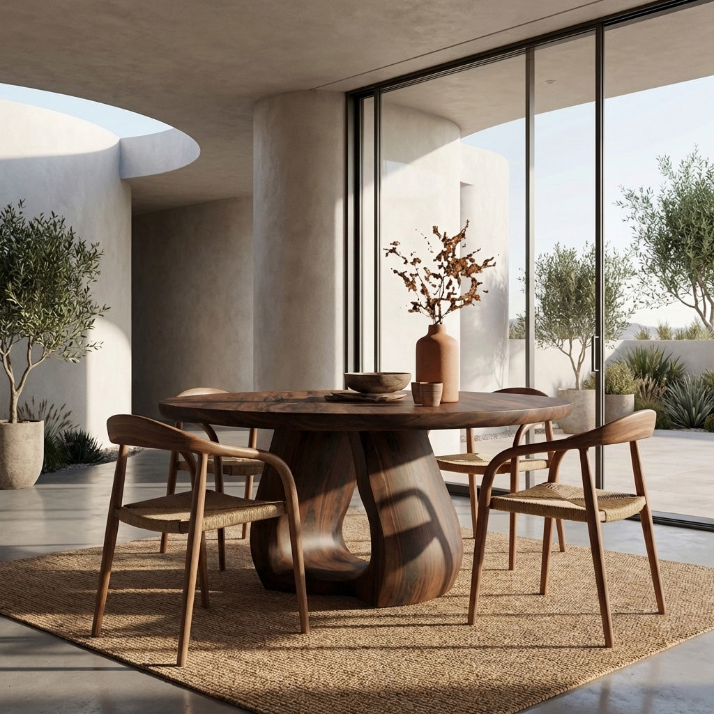 Contemporary Wooden Dining Table For Dining Area