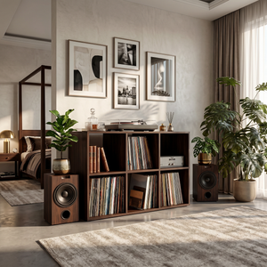 Mid Century Vinyl Record Storage Cabinet Modern Home