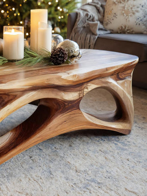 Organic Sculptural Coffee Table For Lounge Or Holiday Decoration