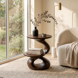 Minimalist Open Shelf Side Table Coastal Villa
