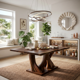 Modern Live Edge Kitchen Table For Garden Villa