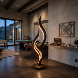 Contemporary Double Wave Lamp For Lounge Area