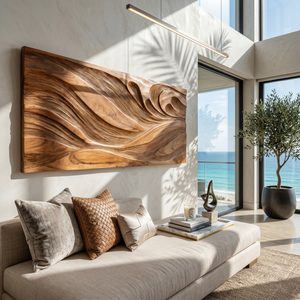 Modern Wall Art With Textured Design For Living Room