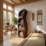 Farmhouse Artistic Bookcase Storage Organizer For Living Room