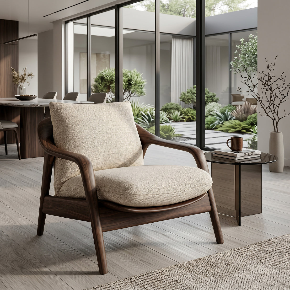 Organic Sculptural Armchair For Luxury Living Room