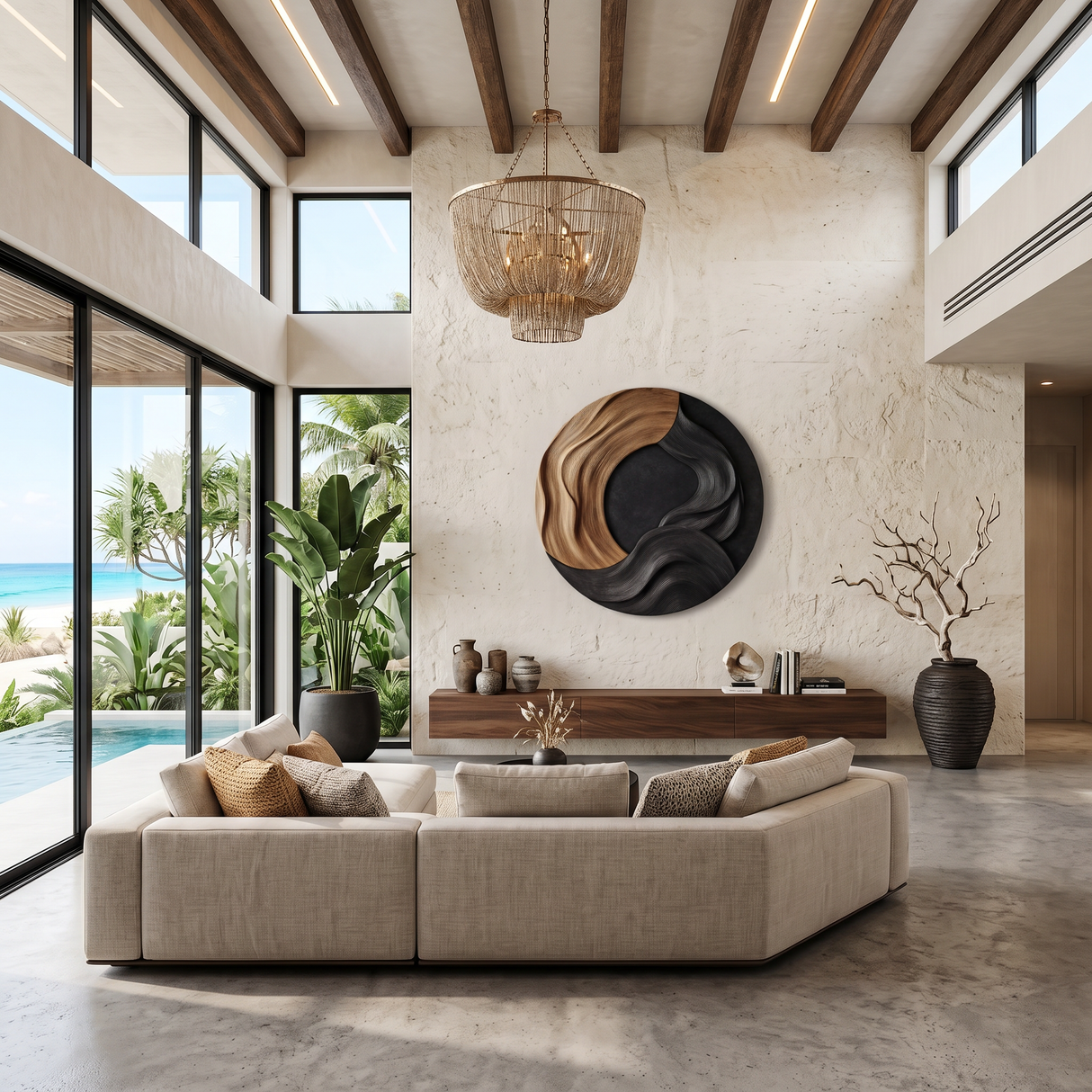 Modern Decorative Wall Panel For Family Gathering Space