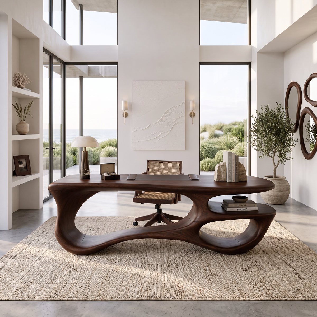 Handcrafted Loop Frame Desk Bedroom Home Office