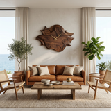 Artistic Wooden Wall Clock For Modern Apartment Living Room