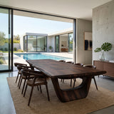 Luxury Dining Table With Rectangular Tabletop For Dining Room