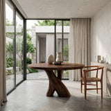 Organic Pedestal Dining Table For Kitchen Style