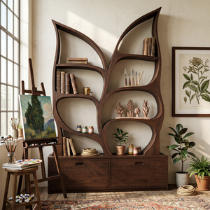 Modern Display Bookshelf For Quiet Reading Room