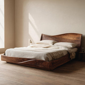 Modern Handcrafted Bed Frame For Bedroom Interiors