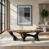 Modern Natural Wood Bench For Living Room Decor