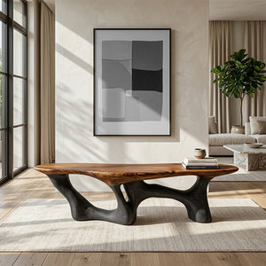 Modern Natural Wood Bench For Living Room Decor