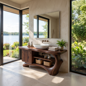 Contemporary Floating Vanity For Small Bathroom Space