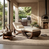 Luxury Organic Modern Chaise Lounge High End Residential Interior