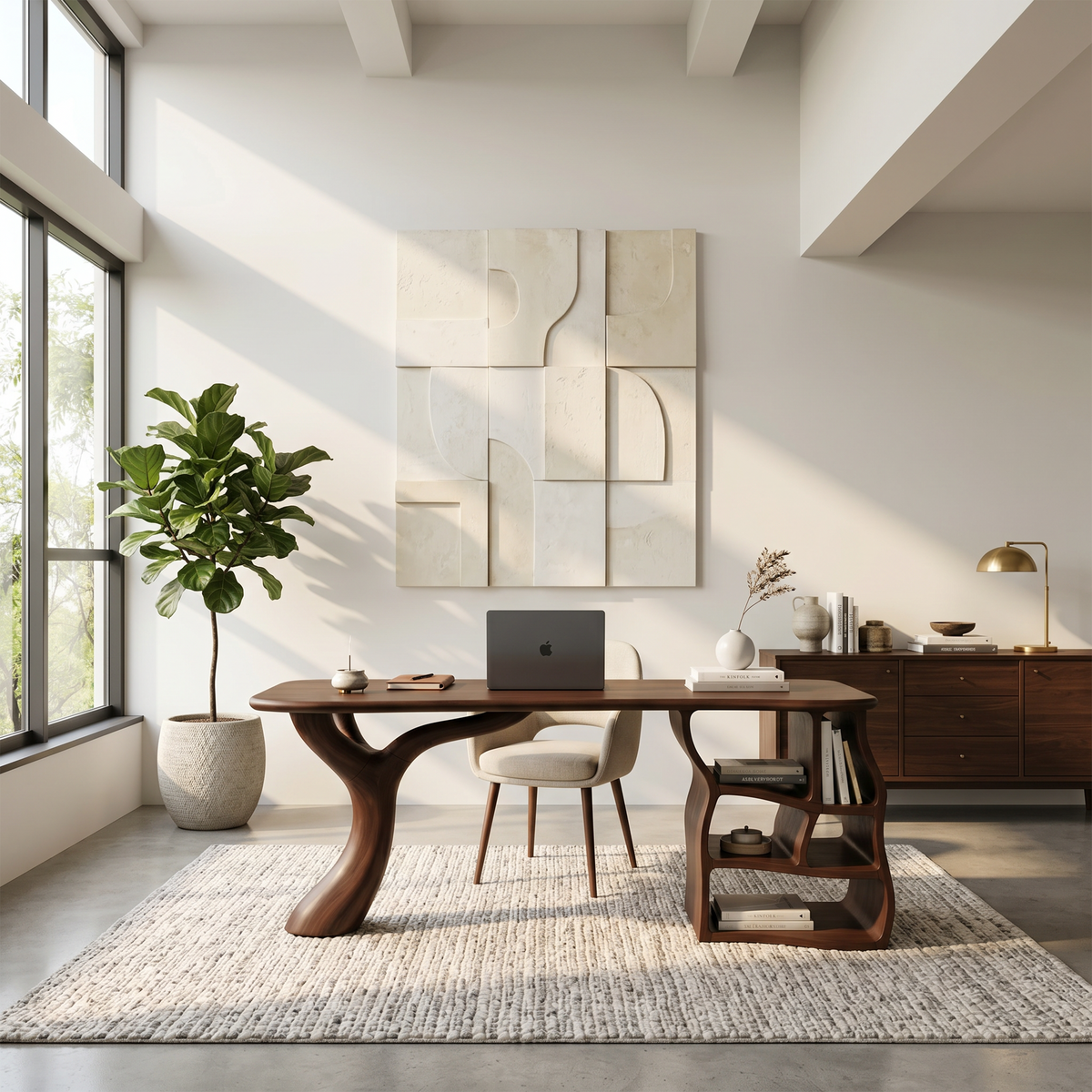 Artistic Sculptural Writing Desk Home Office Bedroom