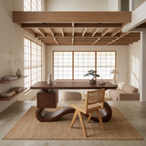 Scandinavian Organic Desk For Workspace Interior Space