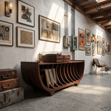 Contemporary Vinyl Storage Stand For Apartment Interior Space