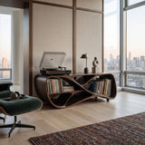Contemporary Wooden Record Player Console For Living Room