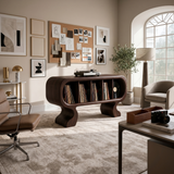 Contemporary Curved Record Player Stand Luxury Suite