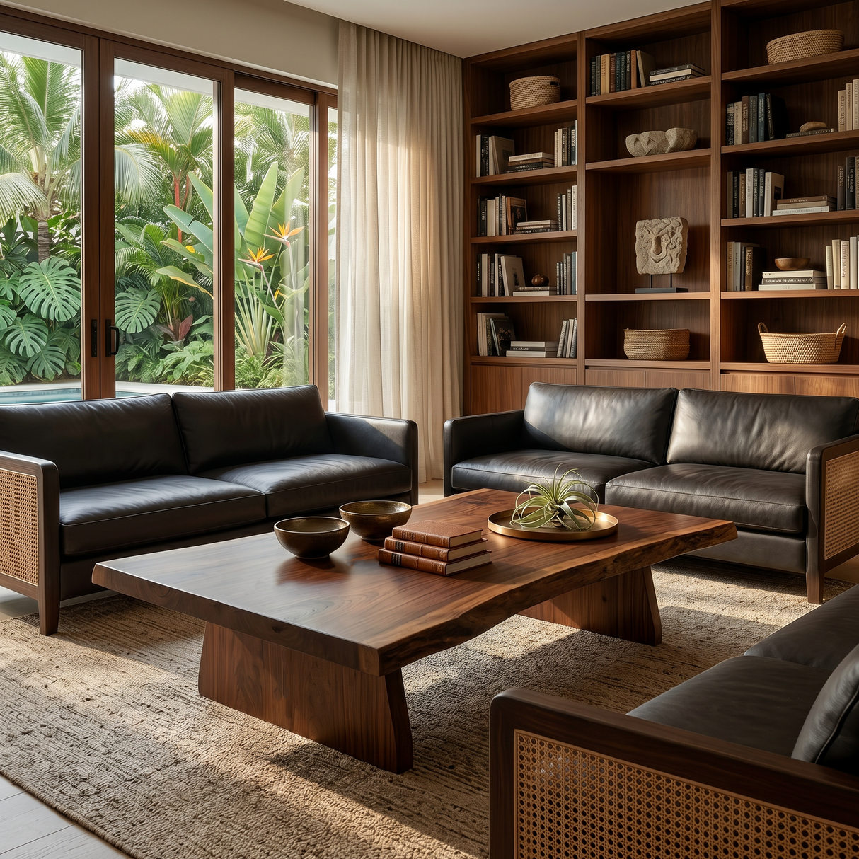 Organic Coffee Table For Tropical Villa Lounge