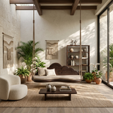 Minimalist Flowing Back Swing Bedroom Lounge Interior Space