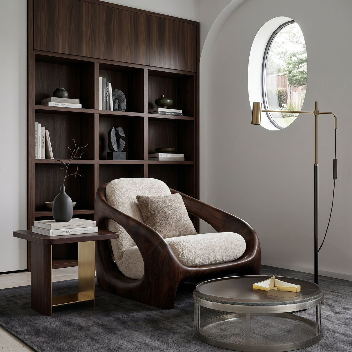 Minimalist Wooden Armchair For Contemporary Home